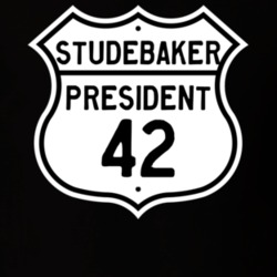 1942 Studebaker President Highway Route Sign T Shirt