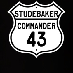 1943 Studebaker Commander Highway Route Sign T Shirt