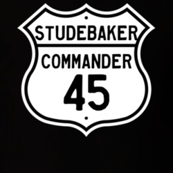 1945 Studebaker Commander Highway Route Sign T Shirt