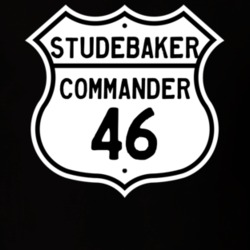 1946 Studebaker Commander Highway Route Sign T Shirt