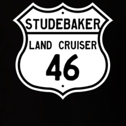 1946 Studebaker Land Cruiser Highway Route Sign T Shirt