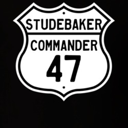 1947 Studebaker Commander Highway Route Sign T Shirt