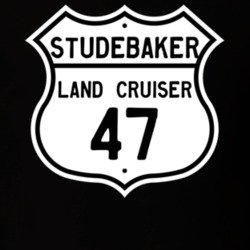 1947 Studebaker Land Cruiser Highway Route Sign T Shirt