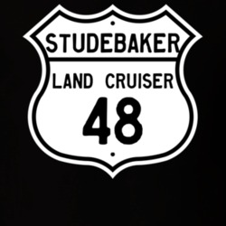1948 Studebaker Land Cruiser Highway Route Sign T Shirt