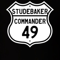 1949 Studebaker Commander Highway Route Sign T Shirt