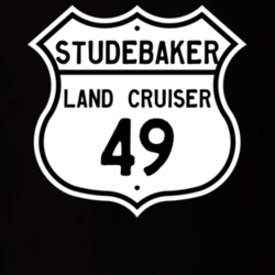 1949 Studebaker Land Cruiser Highway Route Sign T Shirt