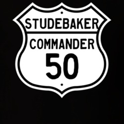 1950 Studebaker Commander Highway Route Sign T Shirt