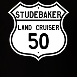 1950 Studebaker Land Cruiser Highway Route Sign T Shirt