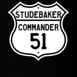 1951 Studebaker Commander Highway Route Sign T Shirt