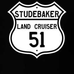 1951 Studebaker Land Cruiser Highway Route Sign T Shirt