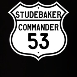 1953 Studebaker Commander Highway Route Sign T Shirt