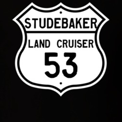 1953 Studebaker Land Cruiser Highway Route Sign T Shirt