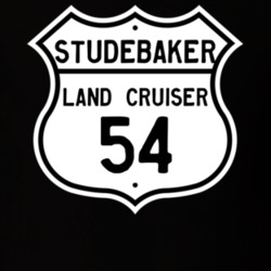 1954 Studebaker Land Cruiser Highway Route Sign T Shirt