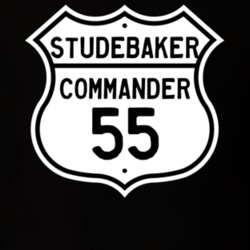 1955 Studebaker Commander Highway Route Sign T Shirt