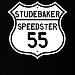 1955 Studebaker Speedster Highway Route Sign T Shirt