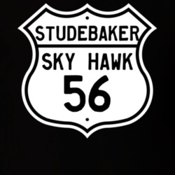 1956 Studebaker Sky Hawk Highway Route Sign T Shirt