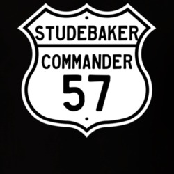1957 Studebaker Commander Highway Route Sign T Shirt