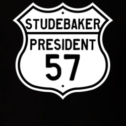 1957 Studebaker President Highway Route Sign T Shirt