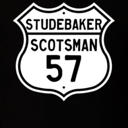 1957 Studebaker Scotsman Highway Route Sign T Shirt