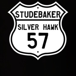 1957 Studebaker Silver Hawk Highway Route Sign T Shirt