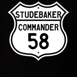 1958 Studebaker Commander Highway Route Sign T Shirt