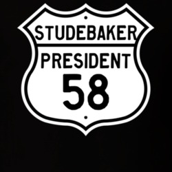 1958 Studebaker President Highway Route Sign T Shirt