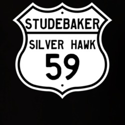 1959 Studebaker Silver Hawk Highway Route Sign T Shirt