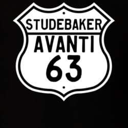 1963 Studebaker Avanti Highway Route Sign T Shirt