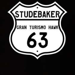 1963 Studebaker Gran Turismo Hawk Highway Route Sign T Shirt