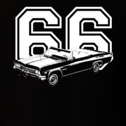 1966 CHEVY IMPALA SS Converitable Side View Year Dark Shirt