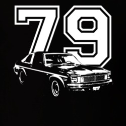 1979 Chevy Nova Side View Year Dark Shirt