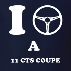 I Drive A 2011 Cadillac CTS Coupe Steering Whel T Shirt
