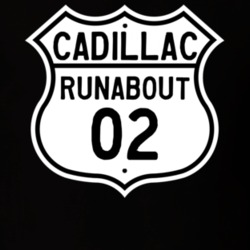 1902 Cadillac Runabout Highway Route Sign T Shirt