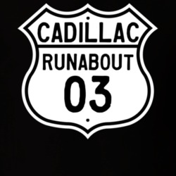 1903 Cadillac Runabout Highway Route Sign T Shirt
