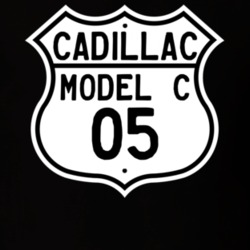 1905 Cadillac Model C Highway Route Sign T Shirt