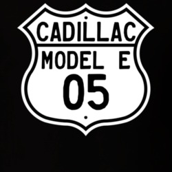 1905 Cadillac Model E Highway Route Sign T Shirt