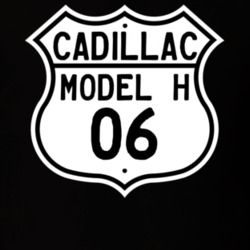 1906 Cadillac Model H Highway Route Sign T Shirt