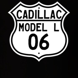 1906 Cadillac Model L Highway Route Sign T Shirt