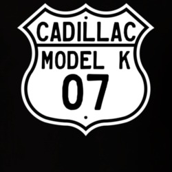 1907 Cadillac Model K Highway Route Sign T Shirt