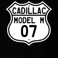 1907 Cadillac Model M Highway Route Sign T Shirt