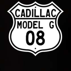 1908 Cadillac Model G Highway Route Sign T Shirt