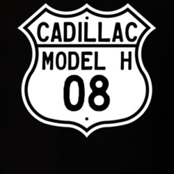 1908 Cadillac Model H Highway Route Sign T Shirt