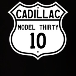 1910 Cadillac Model Thirty Highway Route Sign T Shirt