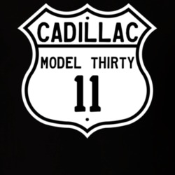 1911 Cadillac Model Thirty Highway Route Sign T Shirt