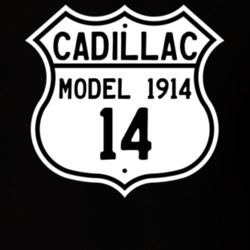 1914 Cadillac Model 1914 Highway Route Sign T Shirt