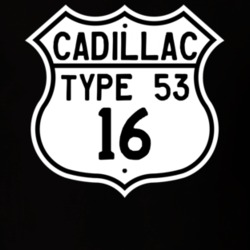1916 Cadillac Type 53 Highway Route Sign T Shirt