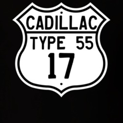 1917 Cadillac Type 55 Highway Route Sign T Shirt