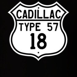 1918 Cadillac Type 57 Highway Route Sign T Shirt