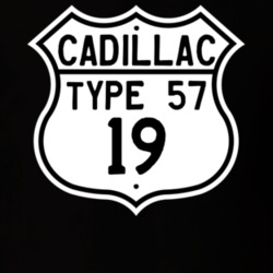 1919 Cadillac Type 57 Highway Route Sign T Shirt