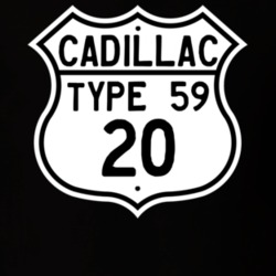 1920 Cadillac Type 59 Highway Route Sign T Shirt